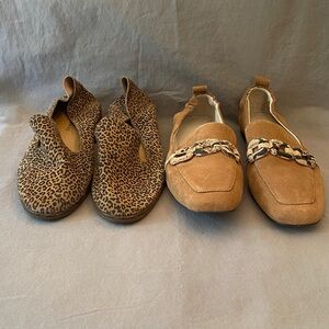 Lucky Brand Leopard Print & Sanctuary Tan Loafers Bundle